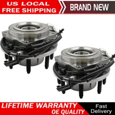 Pair Front Wheel Bearings & Hubs for 2017 - 2022 Ford F-250 F-350 Super Duty 4WD