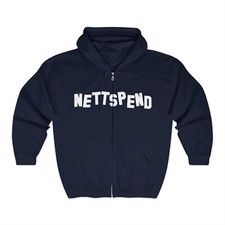 Nettspend Hollywood BAFK Invert Tour Merch Zip-Up Hoodies Navy - All Sizes