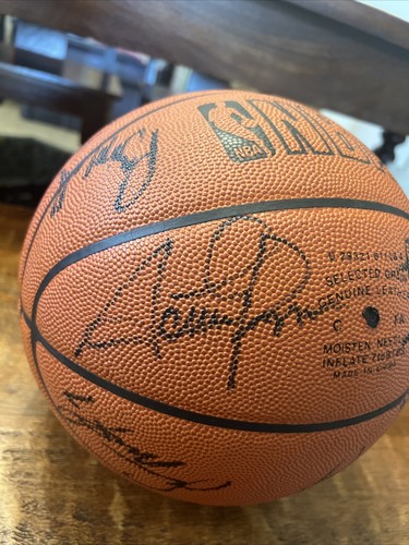 1998-99 Houston Rockets Signed Basketball Barkley Pippen Olajuwon PSA DNA Coa - Picture 8 of 12