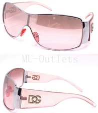 NEW Womens Mens Wrap Rimless Designer Fashion Sunglasses Oval Retro Shades(#853)