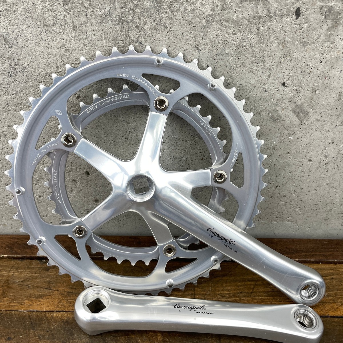Vintage Campagnolo Mirage Crank Set 170 mm Double Square