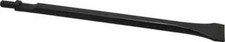 Steel Pneumatic Weld Flux Chisel: Wide Chisel Shank, 1.4" Head Width x 12" Long