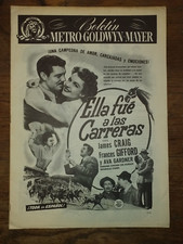 She Went to the Races, James Craig, Frances Gifford, Great Pressbook #784