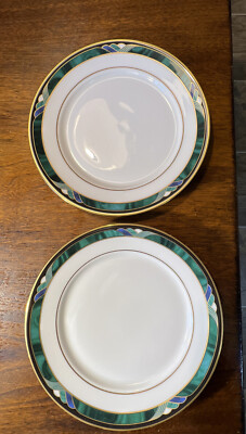 Lenox Bone China Kelly Green 8 piece set with tags:Excellent