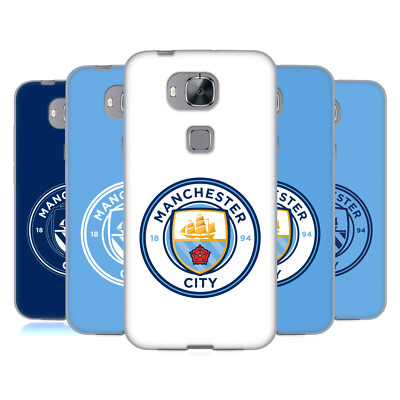 OFFICIAL MANCHESTER CITY MAN CITY FC BADGE SOFT GEL CASE FOR HUAWEI PHONES 2