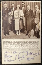 Vintage Medical Surgery Team for Hole-in-the-heart surgery x7 RARE autographs