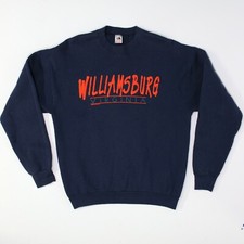 Vintage 90s Crewneck Sweatshirt Adult XXL Williamsburg Virginia VA USA Made E57