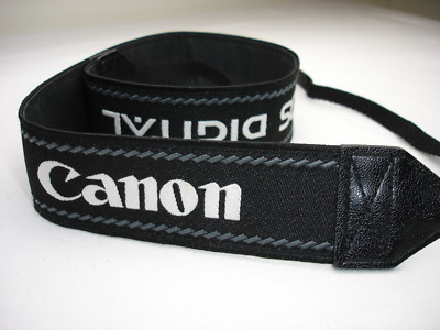 CANON DIGITAL EOS CAMERA NECK STRAP , 1.5'' Wide, All Black 