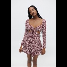 Urban Outfitters Gabriette Cutout Long Sleeve Dress