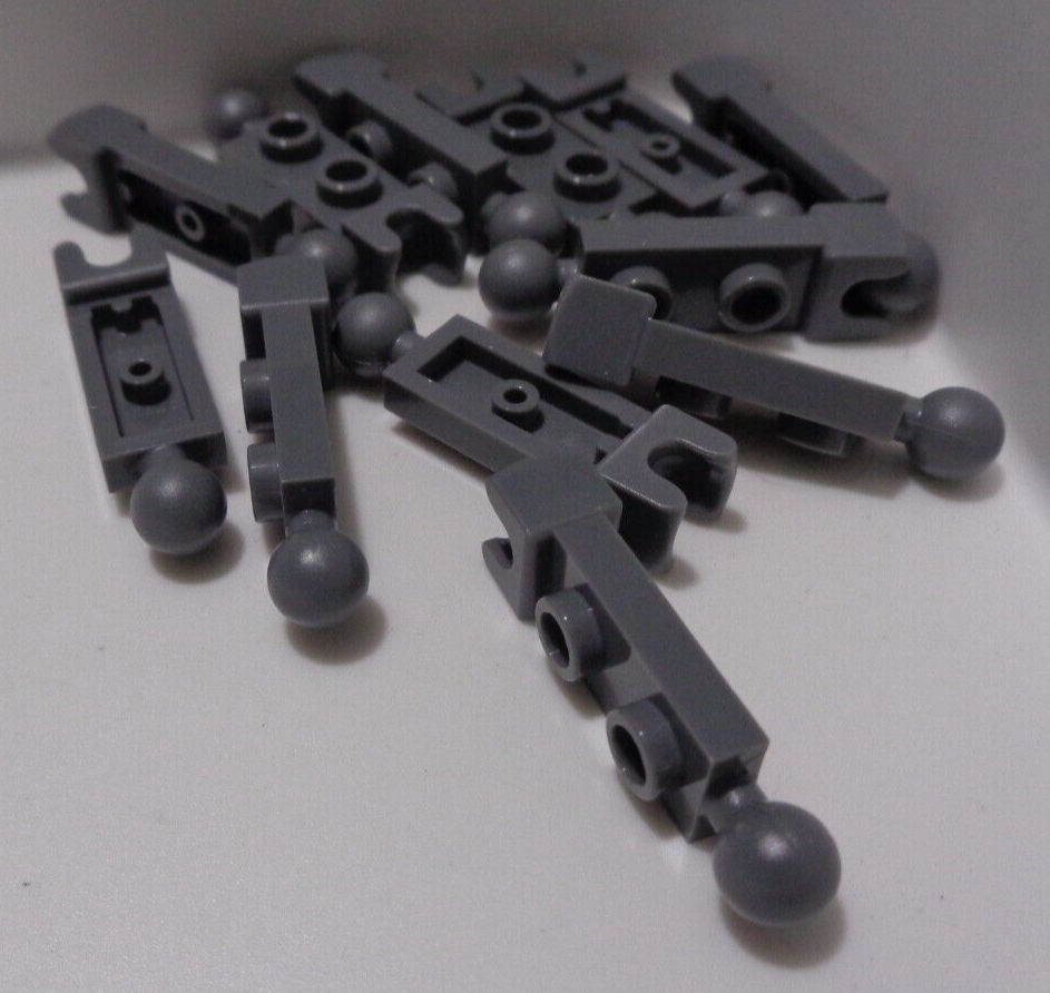 LEGO 14419 6039482 Modified 1 x 2 W/Socket/Ball Dark Stone Grey