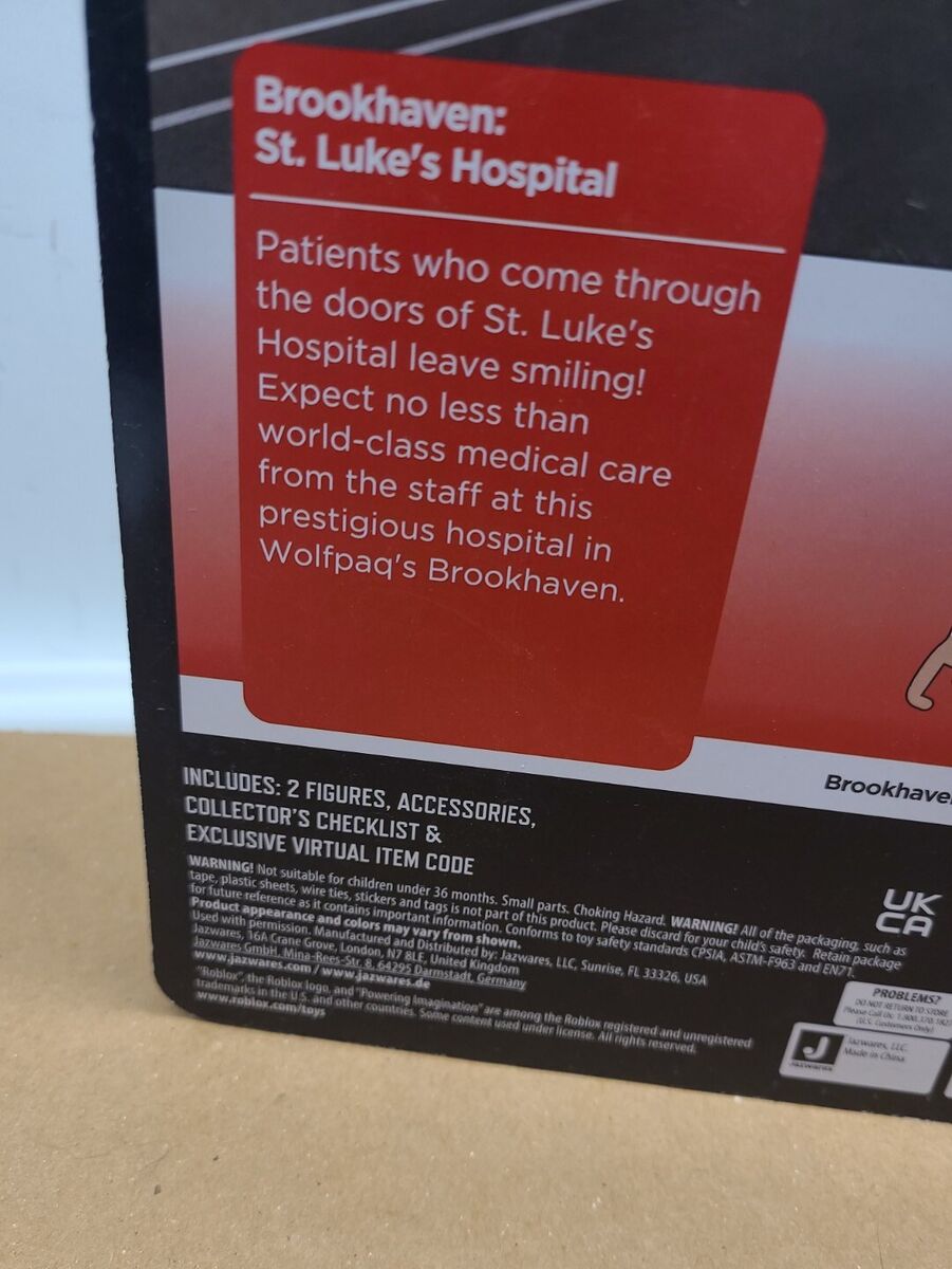 Roblox Brookhaven St. Luke's Hospital Pack 3 Doctor & Paramedic w/Virtual  Code