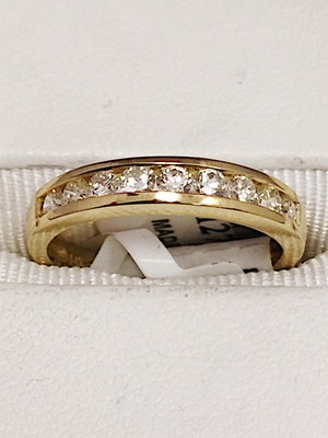  NACHLASS 14 KARAT GELBGOLD NATÜRLICHER DIAMANT COCKTAIL RING 0,56 KARAT   