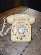 Automatic electric vintage rotary phone