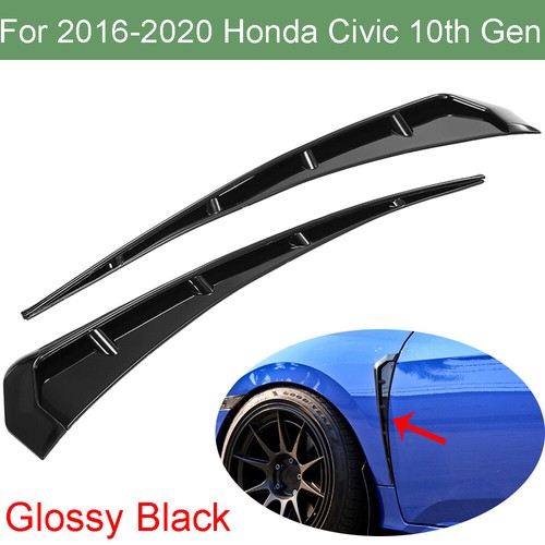 For 16-20 Honda Civic Type-R Side Fender Vent Air Wing Cover Trim ...