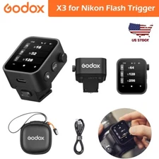 US Godox X3 TTL HSS Touch Screen Trigger Wireless Transmitter for Nikon Cameras