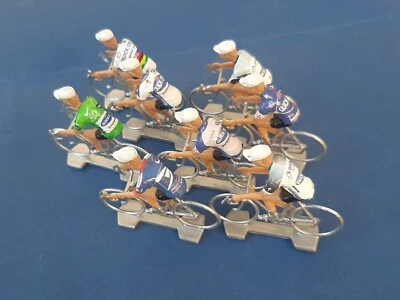 COFALU Lot de 8 cyclistes miniatures Tom Boonen - Echelle 1/32 - Cycling figure