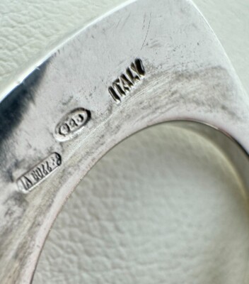 Rare Furla Multi-Ring Italian Sterling Silver Size 7 circa 2000's