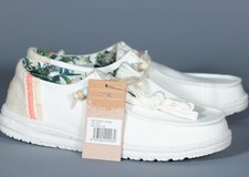 HEY DUDE WENDY FRINGE SALT Lightweigth Slip-On Women  s Shoe Sz 8