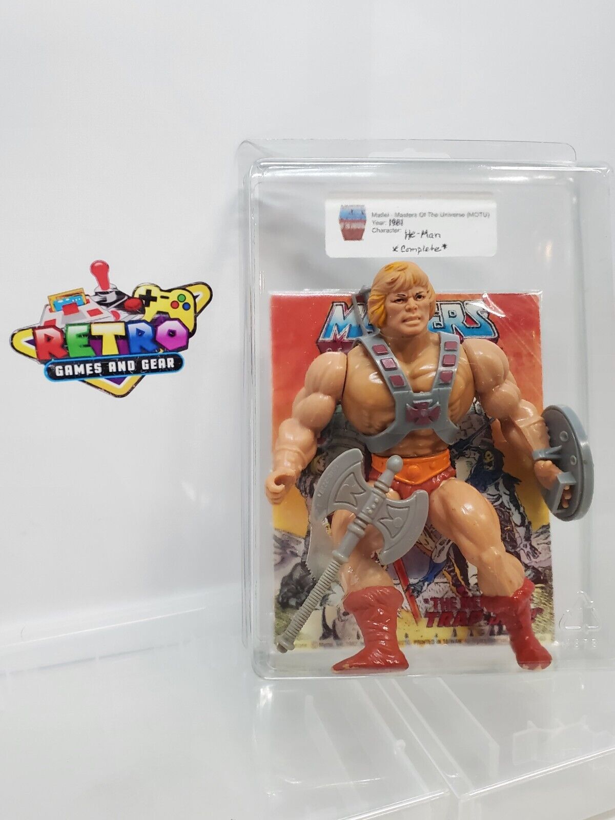 *VTG* MOTU He-Man Complete Taiwan Vintage 1981 Masters of the Universe w/Case