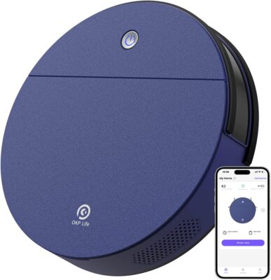 OKP  k3 Robotic Vacuum Cleaner Wi-Fi Smart Automatic Sweeper Robot Vacuum APP