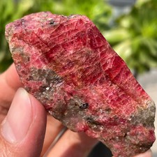 82g Piccola Pietra Grezza Naturale Rosso Nero Rodonite Quarzo Cristallo Esemplare