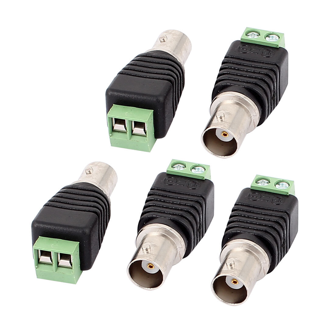 Pcs Screw Terminal Coaxial Cat5 to BNC Female Jack Video Balun