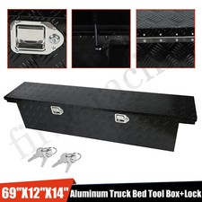 63x12x12 Aluminum Heavy Duty Pickup Truck Bed Storage Tool Box W Lock Key