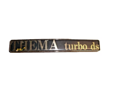 Emblem Heckklappe Trunk Badge Lancia Thema Turbodiesel turbo ds - Bild 1 von 2