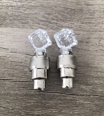 LED Dice Led Light 2X MultiColor Tire Wheels Valve Stem Caps Car Truck Bike 