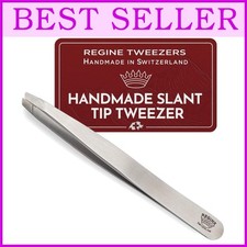 Professional Slant Tip Tweezers - Precision Eyebrow Tool