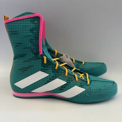 adidas Men s 7 BOX HOG 4 Pure Teal MMA Training Shoes JR5382 NEW