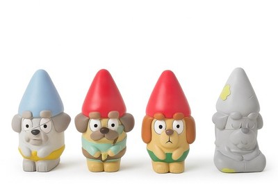   Bluey Gnomes Hammerbarn Bunnings Limited Edition Gnomes Set Of 4 SAME DAY SHIP
