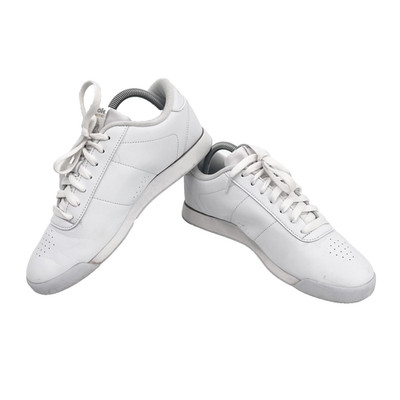 REEBOK Classics Women's Sz 9 Princess Retro White Leather Lace-Up Sneakers Shoes