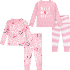 Baby Long Sleeve Pajama 4-Piece Set
