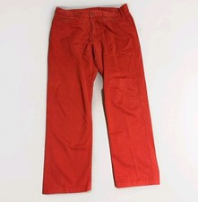 R.M. Williams Men's Red Jeans Trousers Size 38 Regular Cotton Made Australia 