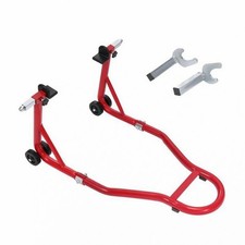 Motorrad-Radst&auml;nder mit Lenkrollen und geringer Bodenfreiheit f&uuml;r Mechaniker
