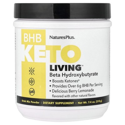 NaturesPlus, BHB Keto Living , köstliche Beerenlimonade, 210 g