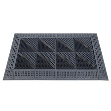 CATSH Shoe Brush Scraper - Door Scrubber Mat Outdoor 29.5    x 17.7   , Gray