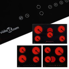 Einbau-Glaskeramik Kochfeld Induktion autark mit Sensor Touch Control Max. 8500W