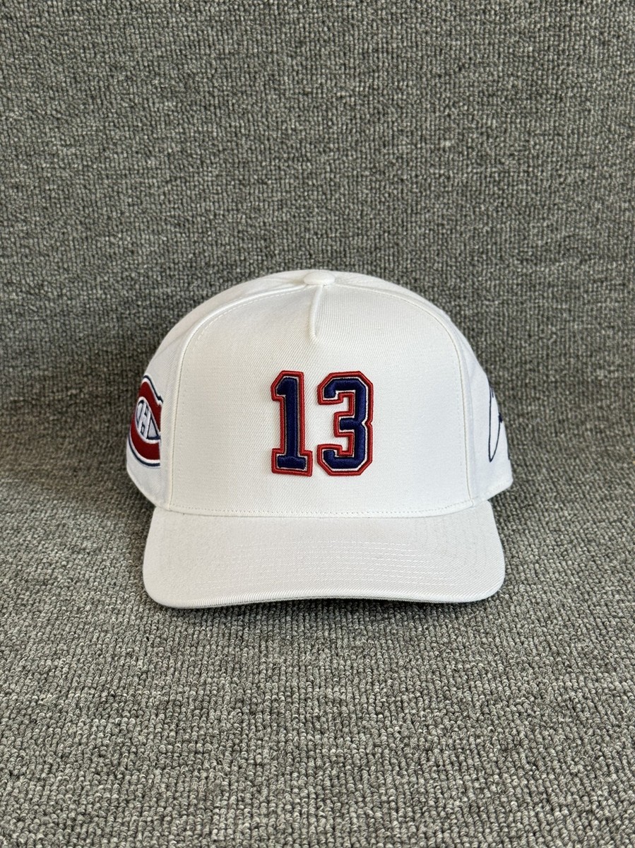 Mitchell & Ness Montreal Canadiens Snapback Hat White 13 Flat Brim