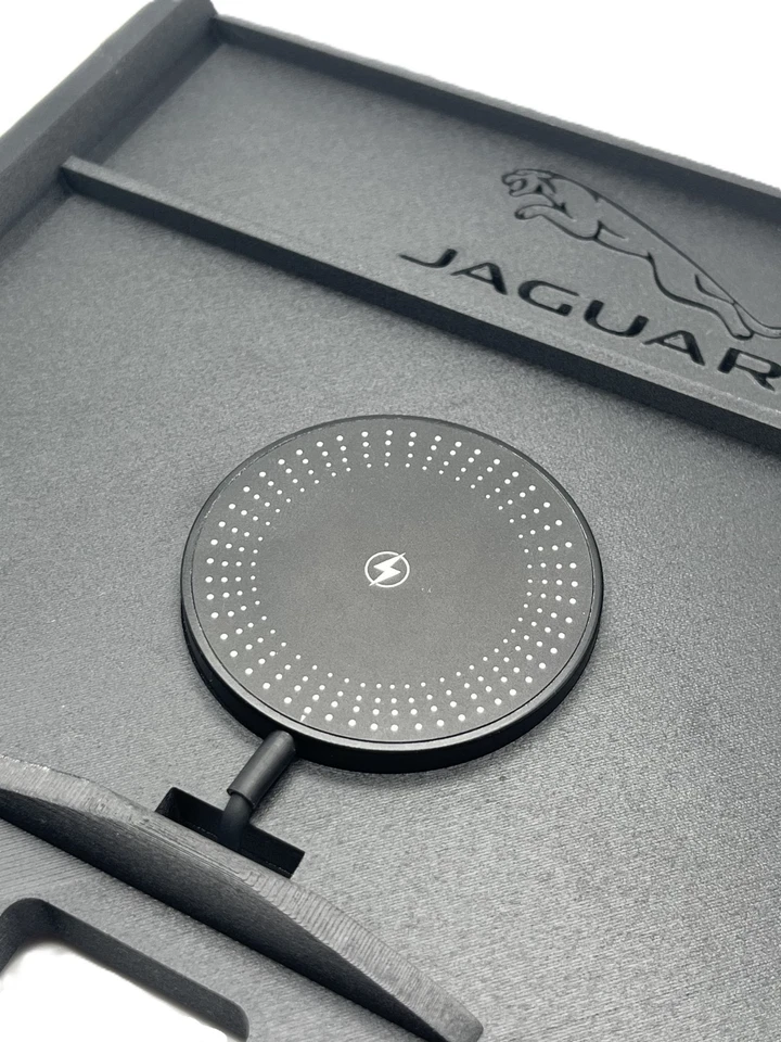 Bandeja de carga inalámbrica para teléfono MAGSAFE Jaguar XF 2009-2015 consola central magnética Foto 2 de 4