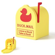 3D Printed Cruising Duck Mailbox for Cruise Ducks, Magnetic Wall Mounted Yellow