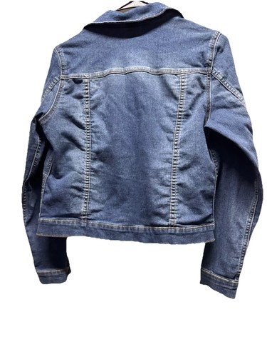 Girl's Jean Denim Jacket Size XL 14/16 Dark Blue Wonder Nation - Picture 5 of 7