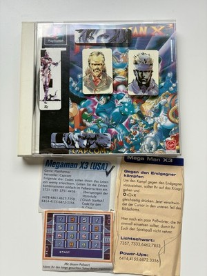 Mega Man X3 PS1 PAL Original PlayStation CD Top Zustand
