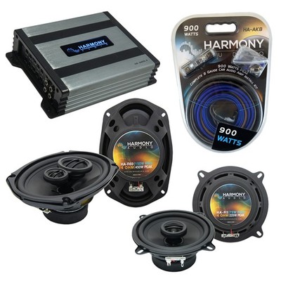 Buick Le Sabre 2000-2005 OEM Speaker Upgrade Harmony R5 R69 & HA-A400.4 Amp