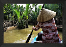 Listing image for Mekong Delta Framed Wall Art Poster Canvas Print Picture