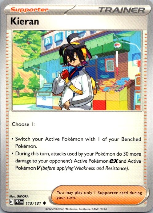 Kieran - Uncommon SV: Prismatic Evolutions 113/131 NM