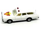 Matchbox Lesney Superfast 55 Mercury Police Car in white, no door labels, mint!