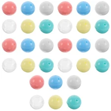30 Pcs Gumball Machine Balls Clear Plastic Raffle Empty Suprise Egg