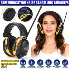 Radio FM Digital Ear Muff Headset Radio Noise Reduction Hearing Protection Muffs